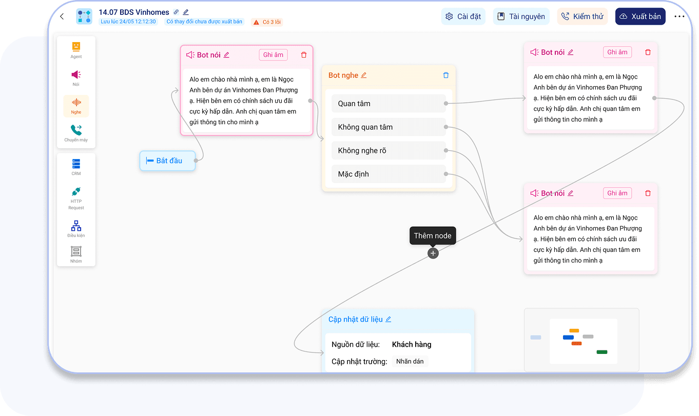 Giải pháp auto call tích hợp công nghệ AI