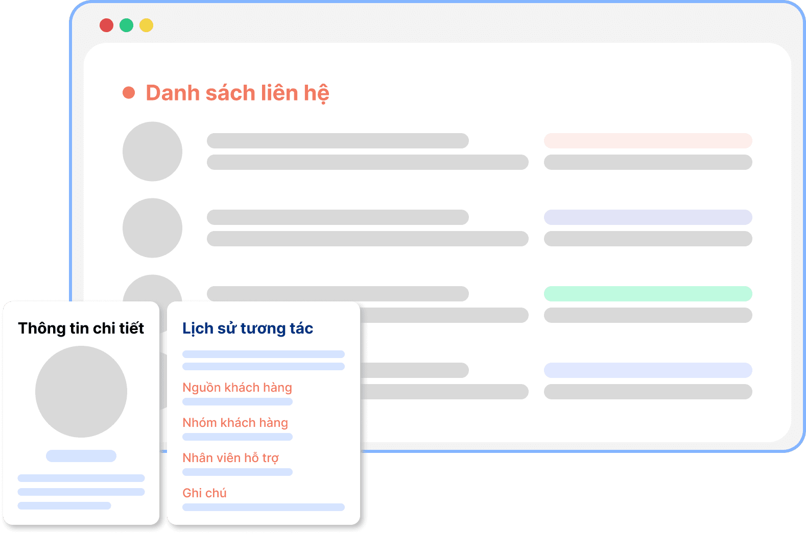 Giao diện phần mềm Adahub CRM quản lý bán hàng tập trung