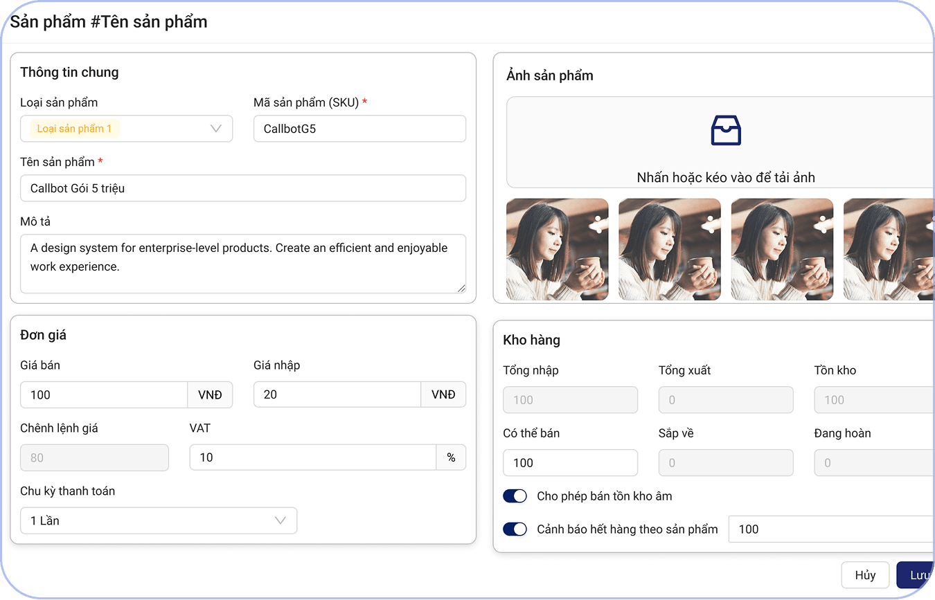 Quản lý sản phẩm